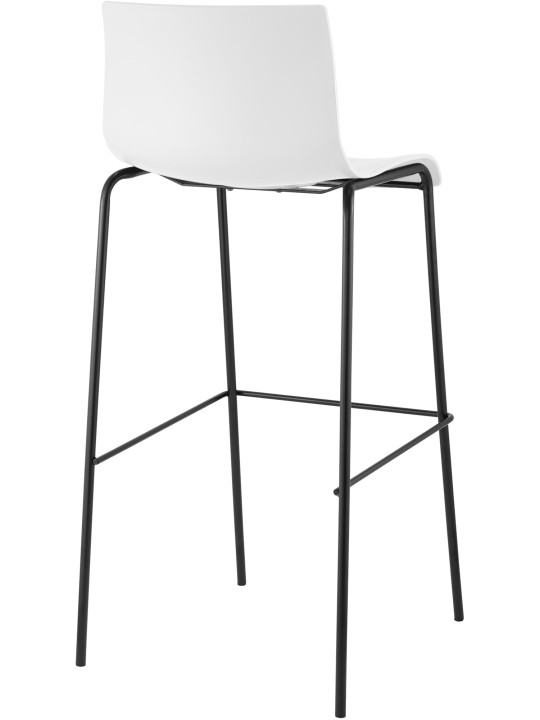 Barkruk Hoover 4-poots frame, wit