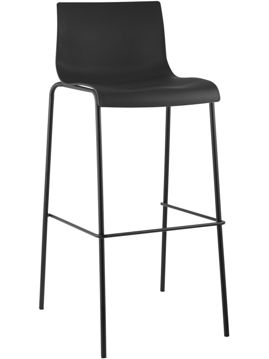 Barkruk Hoover 4-poots frame, zwart Barkruk Hoover 4-poots frame, zwart