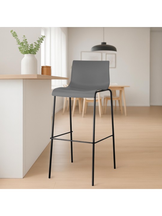 Barkruk Hoover 4-poots frame, grijs Barkruk Hoover 4-poots frame, grijs