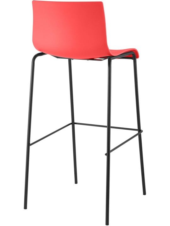Barkruk Hoover 4-poots frame, rood