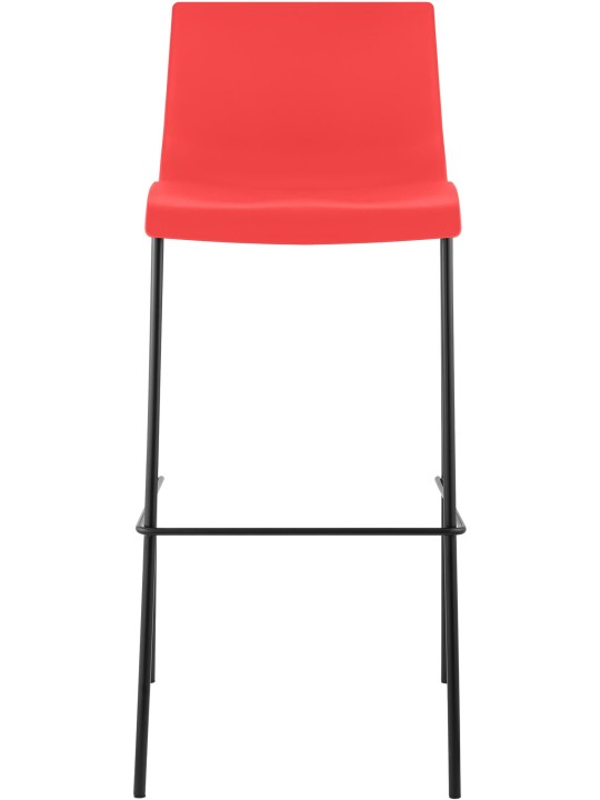 Barkruk Hoover 4-poots frame, rood