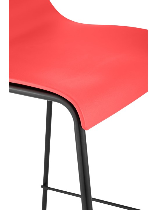 Barkruk Hoover 4-poots frame, rood