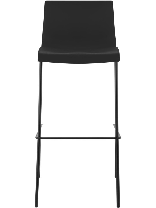 Set van 2 barkrukken Hoover kunststof 4-poots frame, zwart