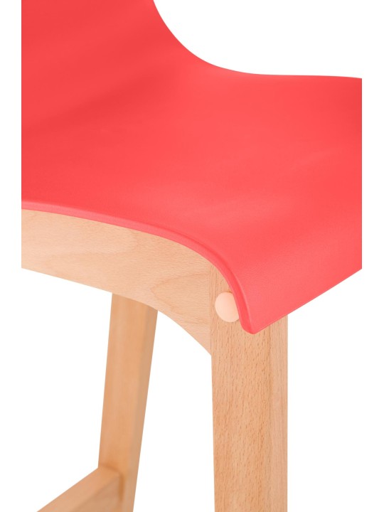 Barkruk Hoover Natura 4-poots frame, rood Barkruk Hoover Natura 4-poots frame, rood