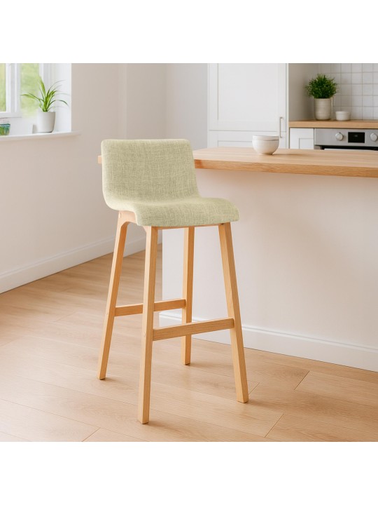 Barkruk Hoover stof Natura, crème