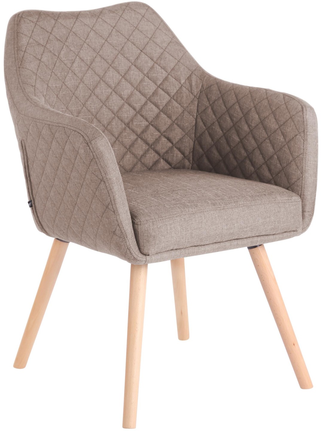 Eetkamerstoel Gent stof natura, taupe