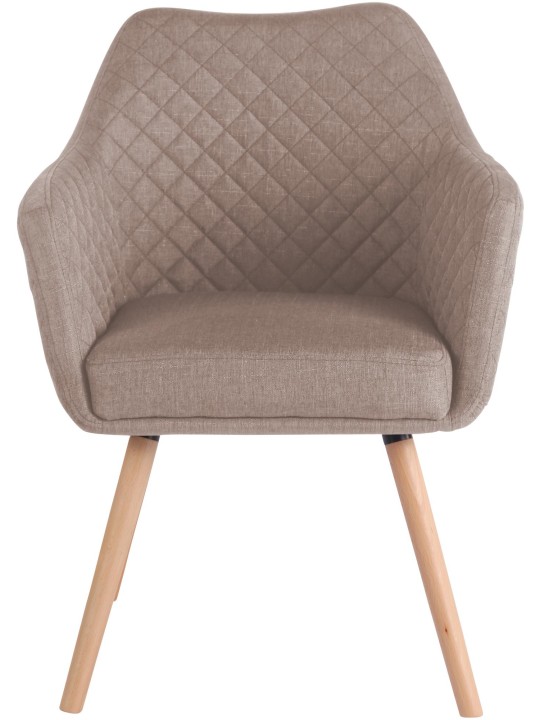 Eetkamerstoel Gent stof natura, taupe Eetkamerstoel Gent stof natura, taupe