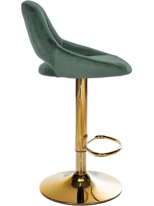 Barkruk Milet fluweel goud, groen Barkruk Milet fluweel goud, groen