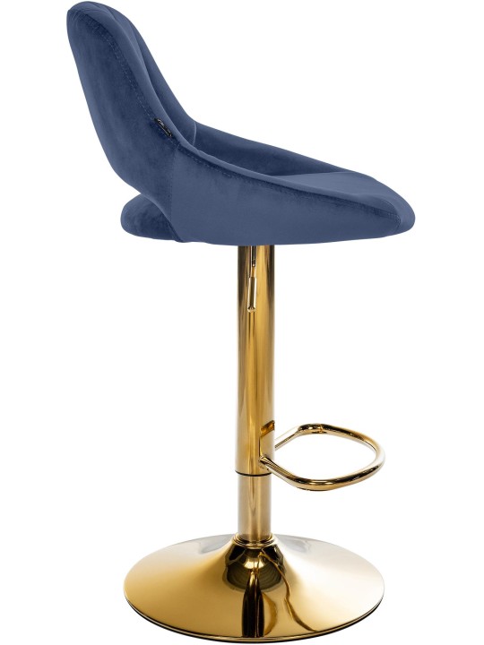 Set van 2 barkrukken Milet Fluweel G, blauw Set van 2 barkrukken Milet Fluweel G, blauw