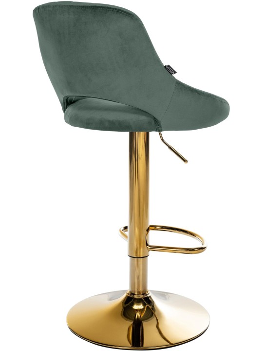 Set van 2 barkrukken Milet Fluweel G, groen Set van 2 barkrukken Milet Fluweel G, groen