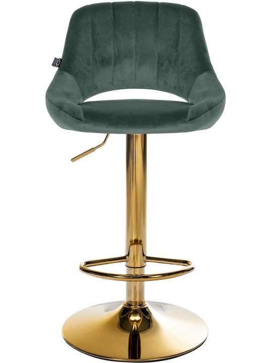 Set van 2 barkrukken Milet Fluweel G, groen Set van 2 barkrukken Milet Fluweel G, groen