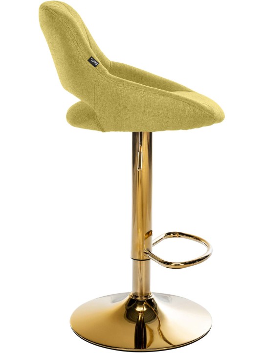 Barkruk Milet stof goud, groen Barkruk Milet stof goud, groen