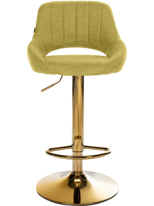 Barkruk Milet stof goud, groen Barkruk Milet stof goud, groen