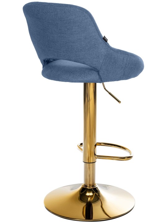 Barkruk Milet stof goud, blauw Barkruk Milet stof goud, blauw