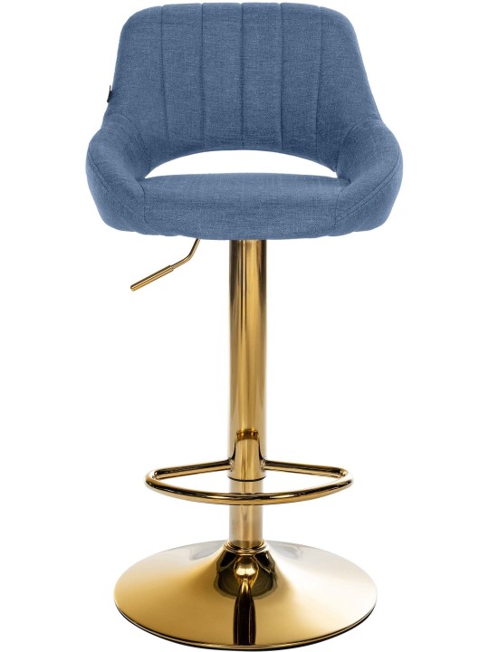 Set van 2 barkrukken Milet stof G, blauw