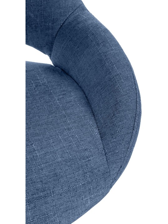 Set van 2 barkrukken Milet stof G, blauw