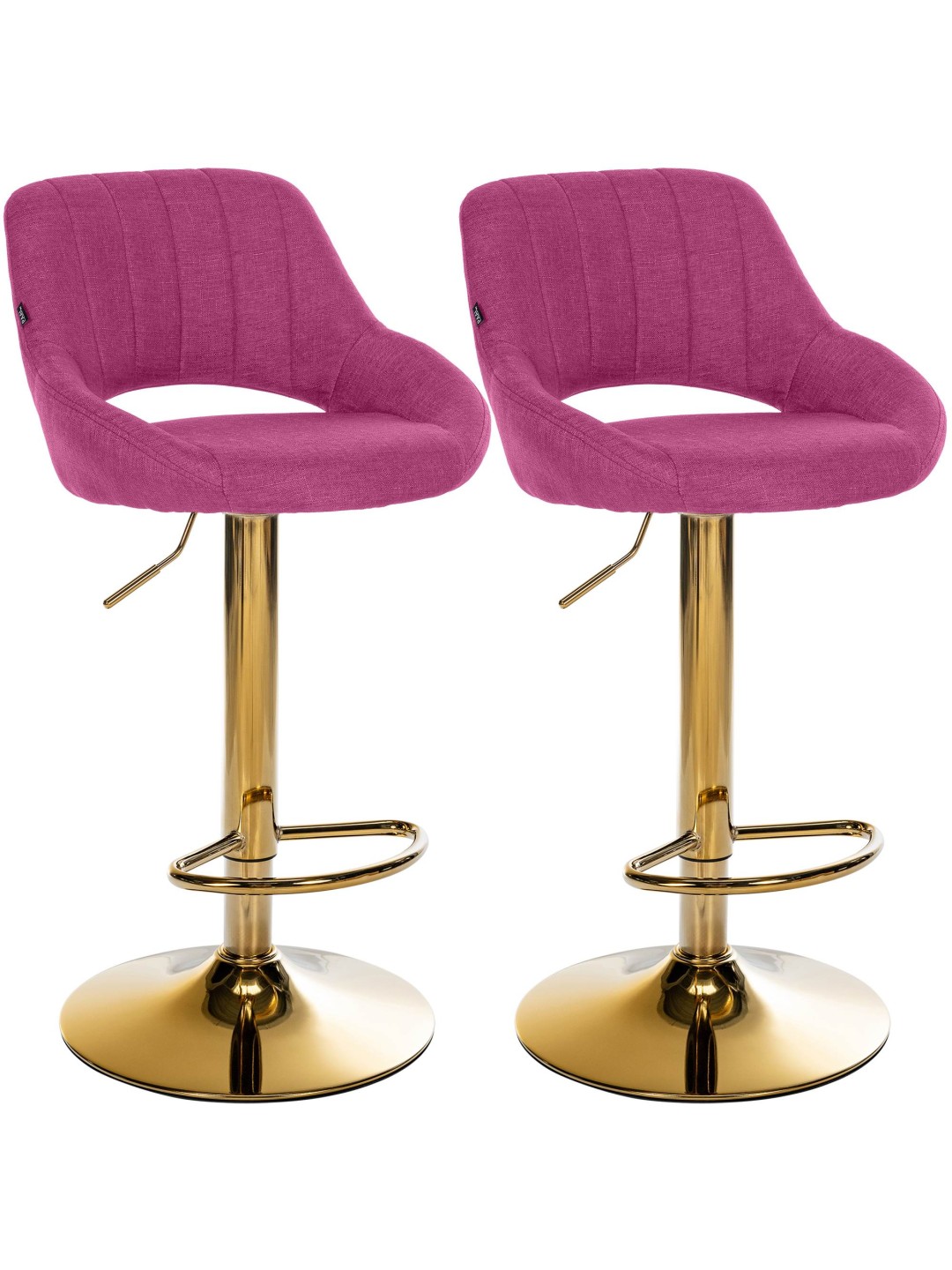 Set van 2 barkrukken Milet stof G, lila
