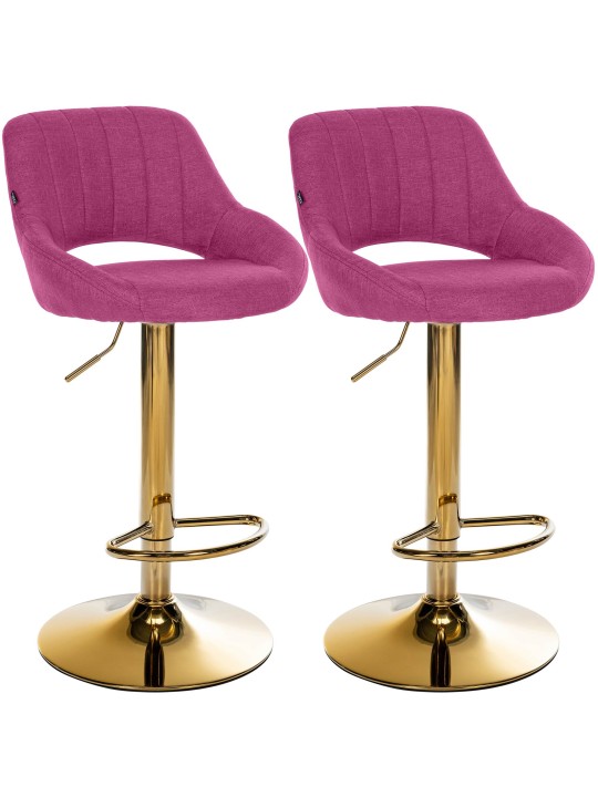 Set van 2 barkrukken Milet stof G, lila