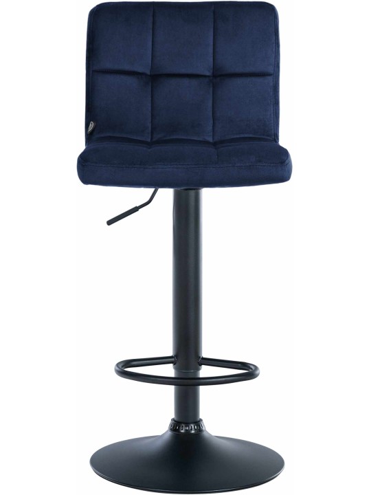 Barkruk Peru fluweel, blauw