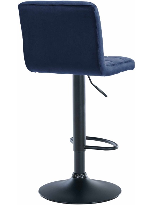 Barkruk Peru fluweel, blauw