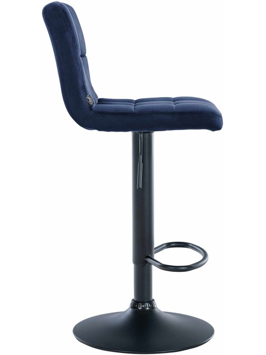 Barkruk Peru fluweel, blauw