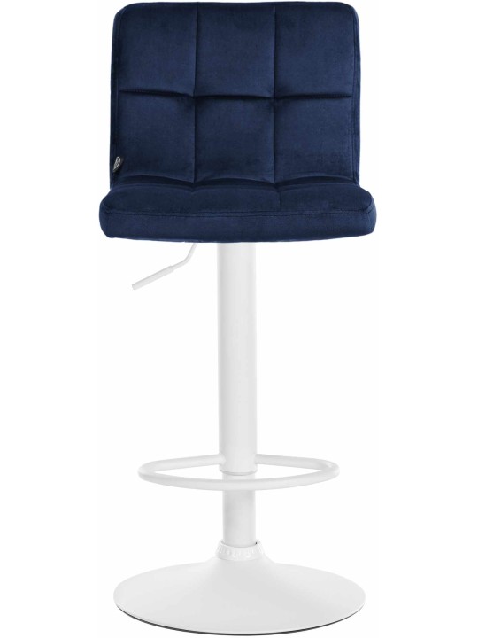 Barkruk Peru fluweel, blauw