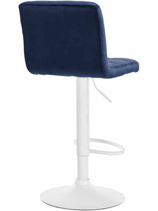 Barkruk Peru fluweel, blauw