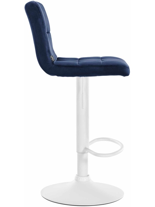 Barkruk Peru fluweel, blauw