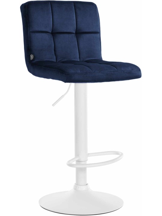 Barkruk Peru fluweel, blauw