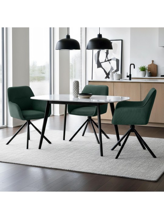 Stoel Tipton Cord, groen Stoel Tipton Cord, groen