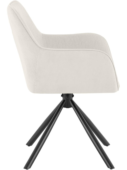 Stoel Tipton Cord, crème