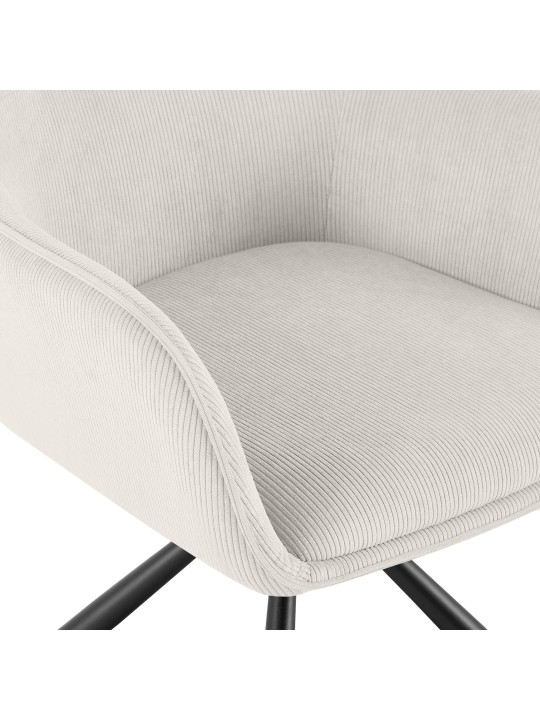 Stoel Tipton Cord, crème