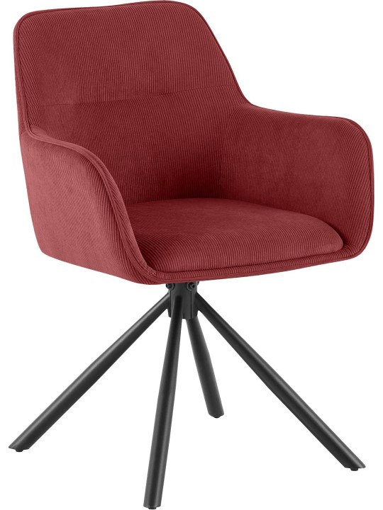 Stoel Tipton Cord, bordeauxrood