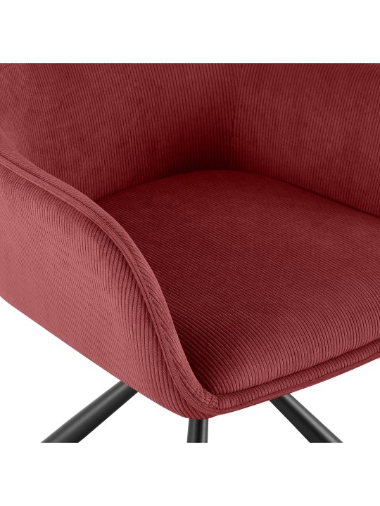 Stoel Tipton Cord, bordeauxrood