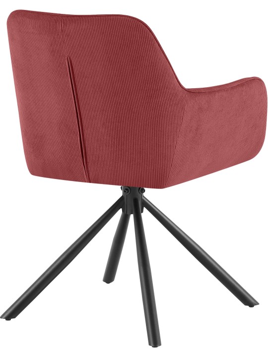 Stoel Tipton Cord, bordeauxrood