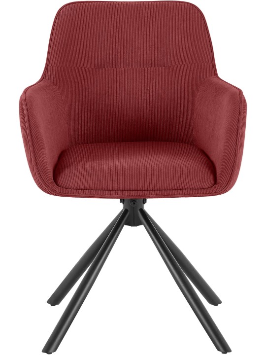 Stoel Tipton Cord, bordeauxrood