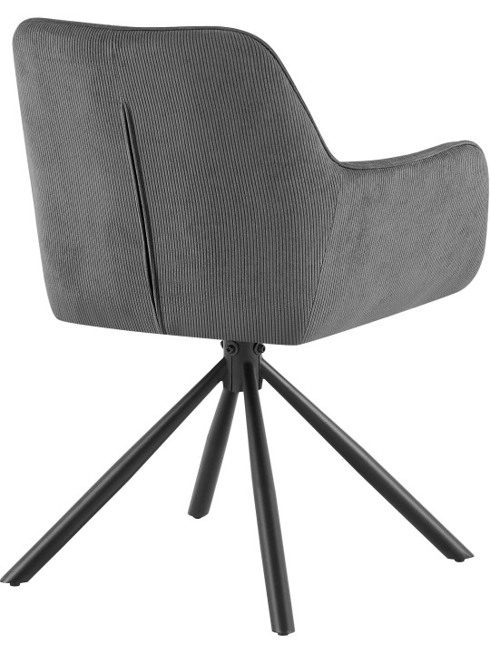 Stoel Tipton Cord, grijs