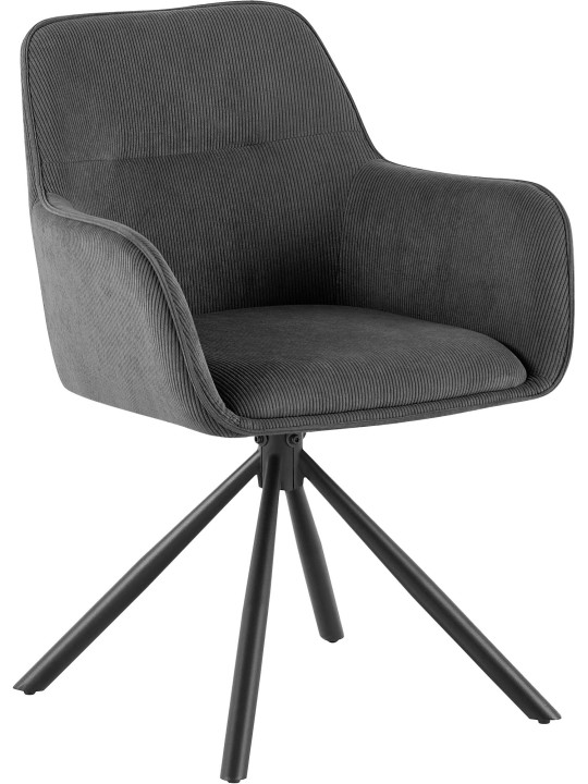 Stoel Tipton Cord, grijs