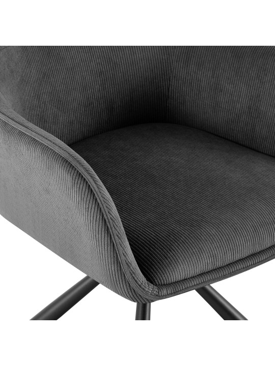 Stoel Tipton Cord, grijs