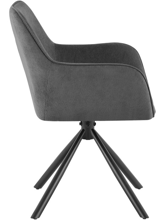 Stoel Tipton Cord, grijs