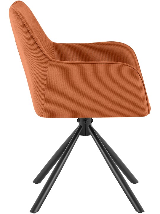 Stoel Tipton Cord, oranje Stoel Tipton Cord, oranje