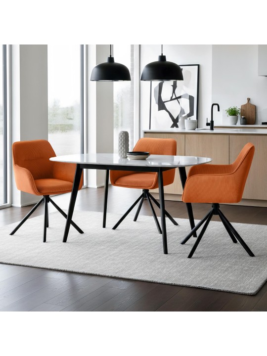 Stoel Tipton Cord, oranje Stoel Tipton Cord, oranje