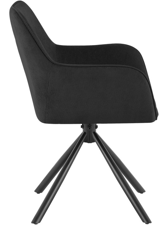 Stoel Tipton Cord, zwart Stoel Tipton Cord, zwart