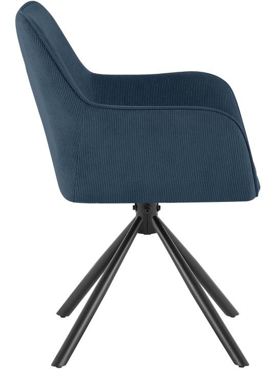 Stoel Tipton Cord, blauw