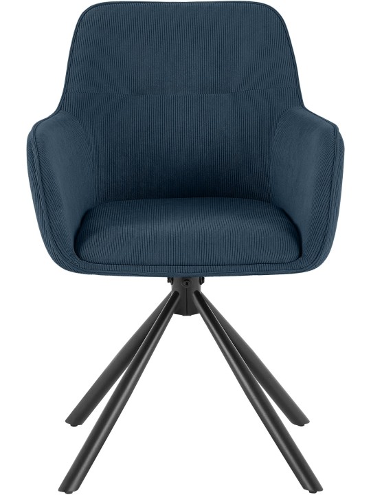Stoel Tipton Cord, blauw