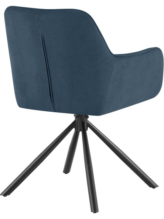 Stoel Tipton Cord, blauw