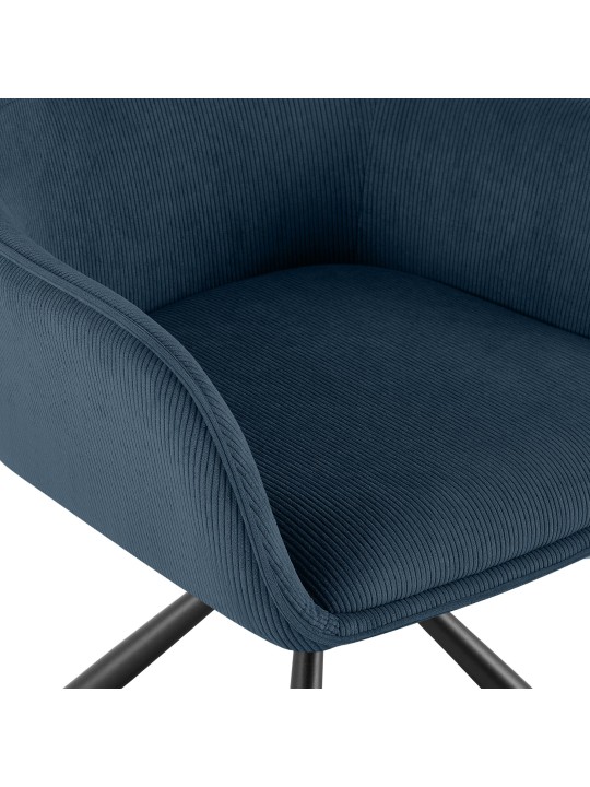 Stoel Tipton Cord, blauw