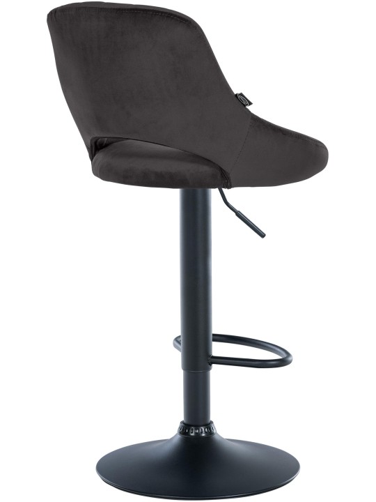Barkruk Milet fluweel, zwart Barkruk Milet fluweel, zwart