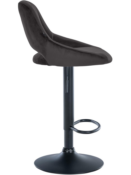 Barkruk Milet fluweel, zwart Barkruk Milet fluweel, zwart