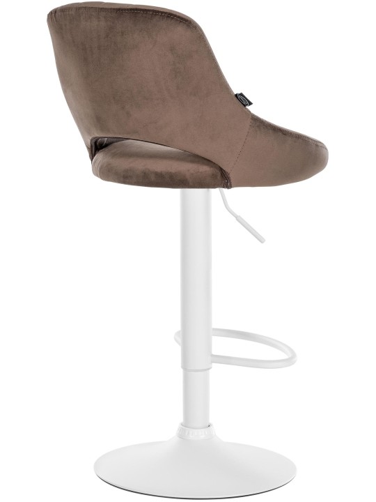Barkruk Milet fluweel, bruin